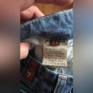 7 For All Mankind Jeans in Dark Blue Denim